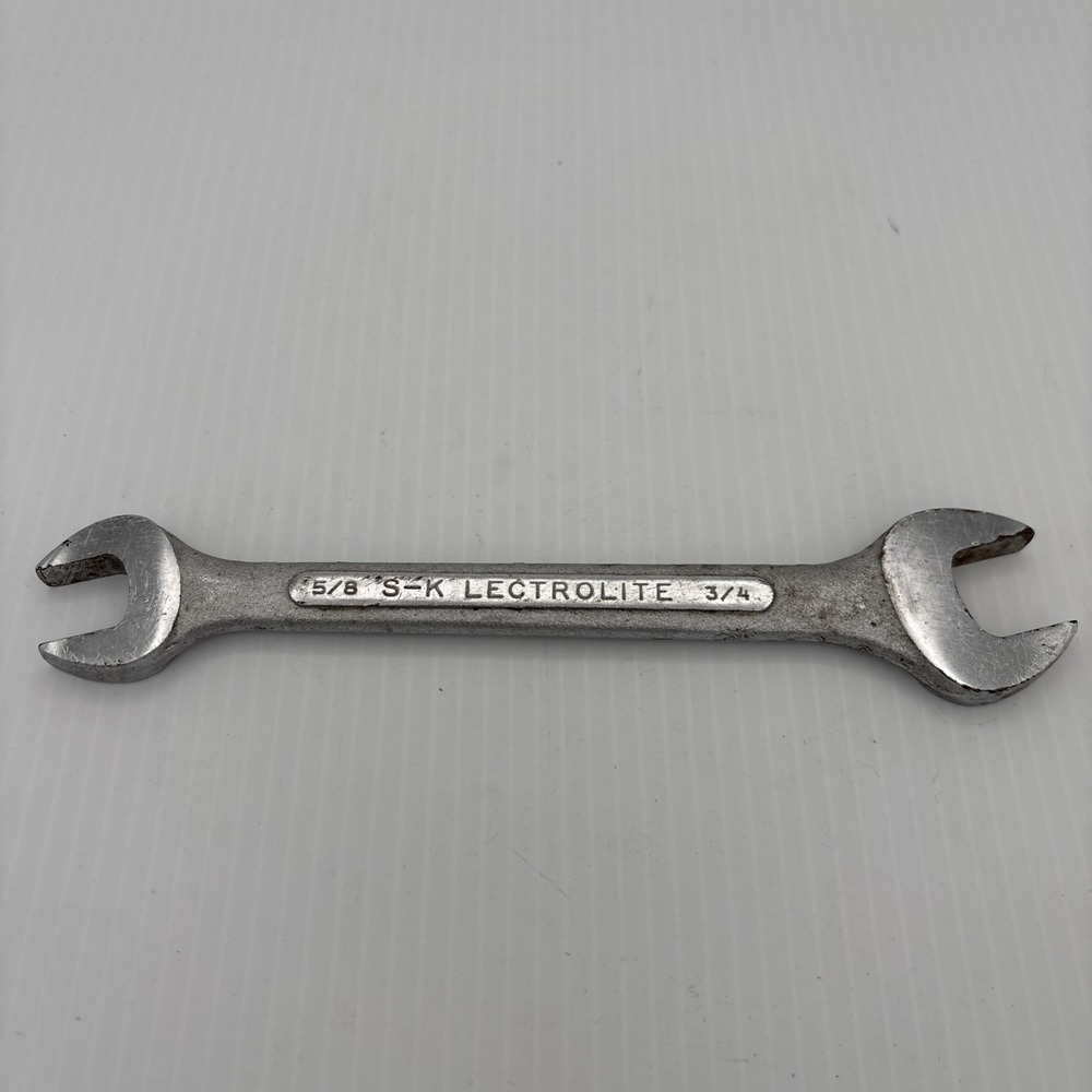 SK LECTROLITE 0-2024 5/8" X 3/4" SAE Chrome Open End Wrench USA